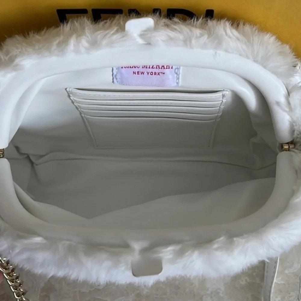 ISAAC MIZRAHI new york  faux fur NEW‎ bag - Picture 3 of 11